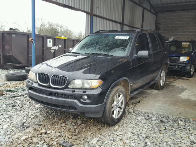 5UXFA13524LU23332 - 2004 BMW X5 3.0I BLACK photo 2