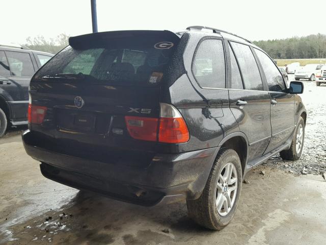 5UXFA13524LU23332 - 2004 BMW X5 3.0I BLACK photo 4