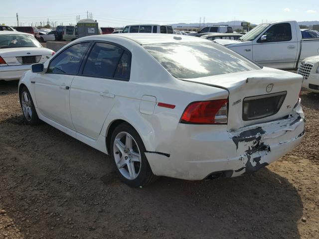 19UUA66274A043827 - 2004 ACURA TL WHITE photo 3