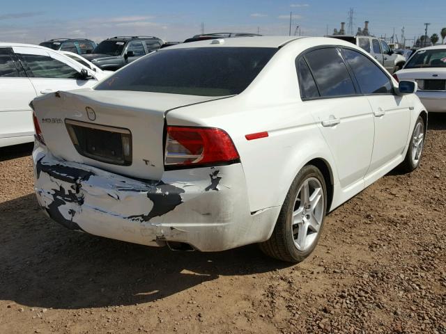 19UUA66274A043827 - 2004 ACURA TL WHITE photo 4