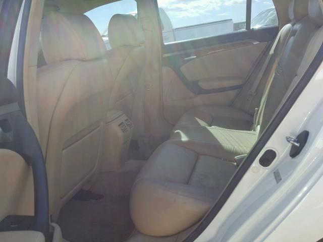 19UUA66274A043827 - 2004 ACURA TL WHITE photo 6