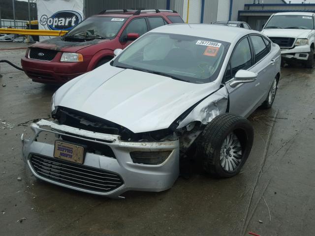 3FA6P0LU1GR359913 - 2016 FORD FUSION SE SILVER photo 2