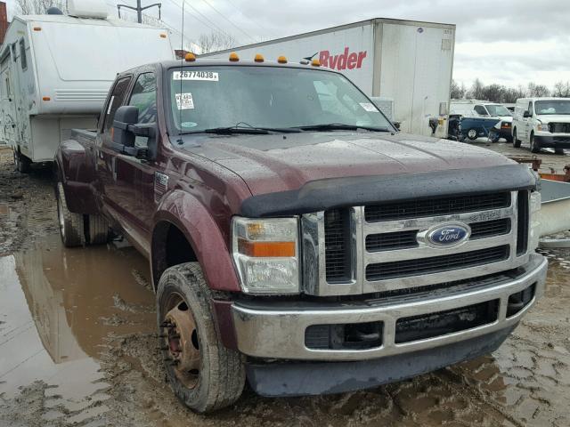 1FTXW4DR0AEA64928 - 2010 FORD F450 SUPER MAROON photo 1