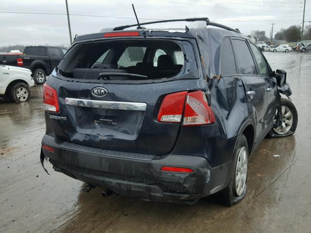 5XYKTDA64CG278649 - 2012 KIA SORENTO BA BLACK photo 4