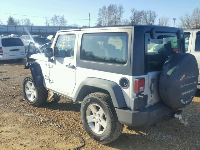 1J4AA2D19BL549837 - 2011 JEEP WRANGLER S SILVER photo 3