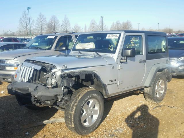 1J4AA2D19BL549837 - 2011 JEEP WRANGLER S SILVER photo 9