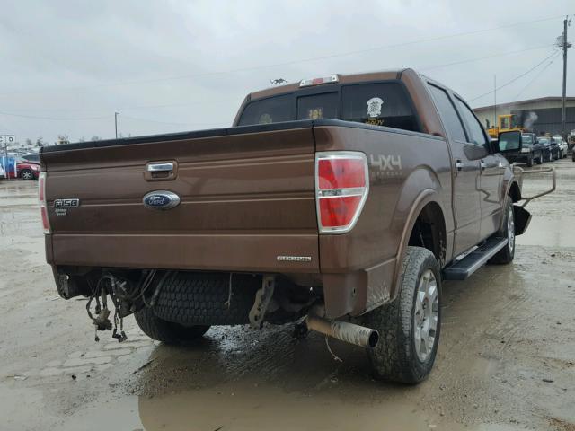 1FTFW1EF6BKD19499 - 2011 FORD F150 SUPER BROWN photo 4