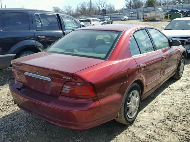 4A3AA46G71E156437 - 2001 MITSUBISHI GALANT ES BURGUNDY photo 4