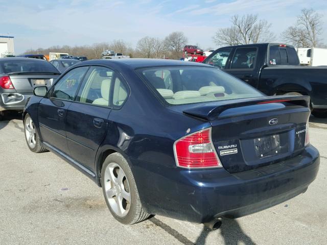 4S3BL626167208599 - 2006 SUBARU LEGACY 2.5 BLUE photo 3