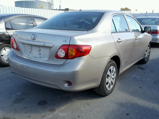 1NXBU40E79Z164539 - 2009 TOYOTA COROLLA BA GOLD photo 4