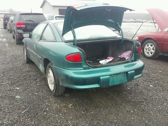 1G1JC1243TM138901 - 1996 CHEVROLET CAVALIER GREEN photo 3