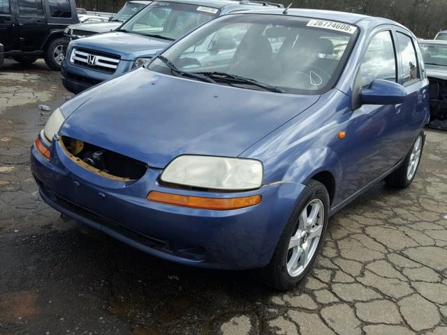 KL1TJ62644B192801 - 2004 CHEVROLET AVEO LS BLUE photo 2