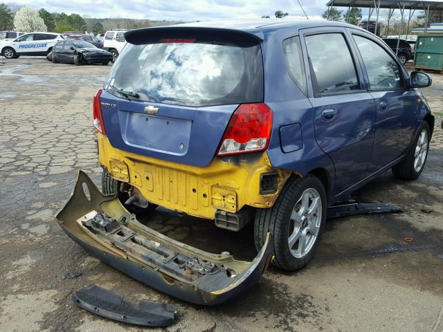 KL1TJ62644B192801 - 2004 CHEVROLET AVEO LS BLUE photo 4