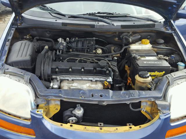 KL1TJ62644B192801 - 2004 CHEVROLET AVEO LS BLUE photo 7