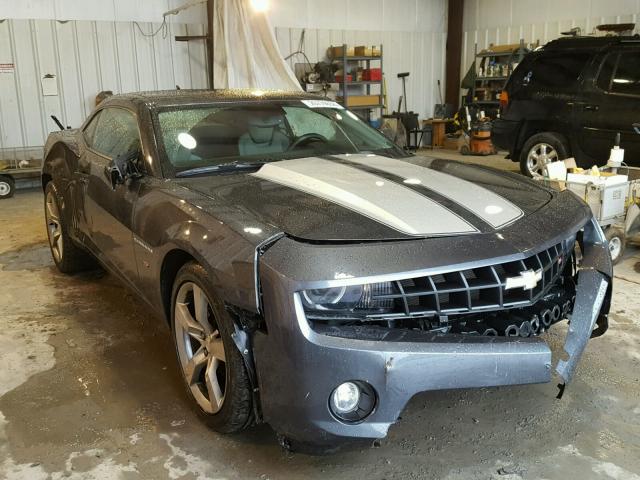 2G1FG1ED0B9101063 - 2011 CHEVROLET CAMARO LT GRAY photo 1