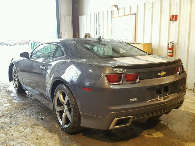 2G1FG1ED0B9101063 - 2011 CHEVROLET CAMARO LT GRAY photo 3