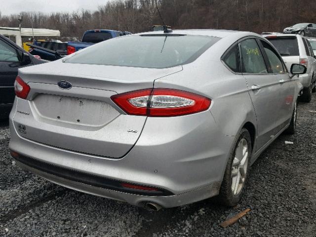 1FA6P0H73E5398022 - 2014 FORD FUSION SE SILVER photo 4