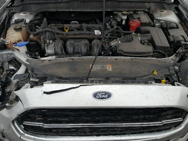 1FA6P0H73E5398022 - 2014 FORD FUSION SE SILVER photo 7