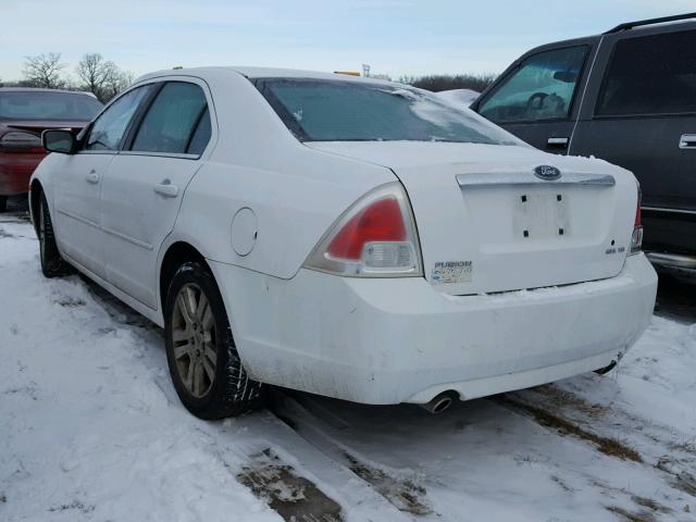 3FAFP08196R220884 - 2006 FORD FUSION SEL WHITE photo 3