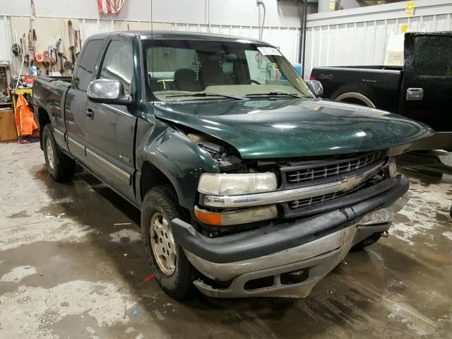 2GCEK19TX11406733 - 2001 CHEVROLET SILVERADO GREEN photo 1