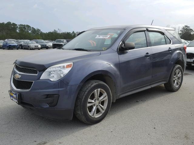 2GNALBEKXD6325390 - 2013 CHEVROLET EQUINOX LS BLUE photo 2