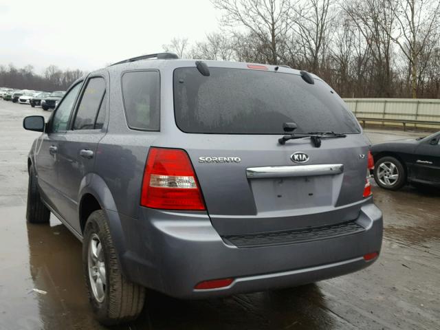 KNDJC735485794365 - 2008 KIA SORENTO EX GRAY photo 3