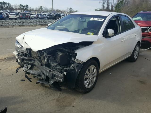 KNAFU4A24B5445270 - 2011 KIA FORTE EX WHITE photo 2