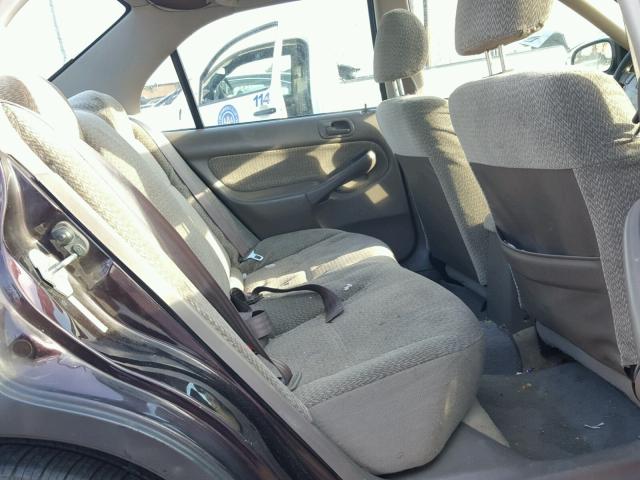 2HGEJ8645YH581936 - 2000 HONDA CIVIC EX შავი ფოტო 6