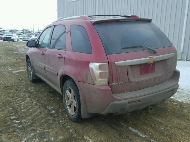 2CNDL73F566046064 - 2006 CHEVROLET EQUINOX LT MAROON photo 3