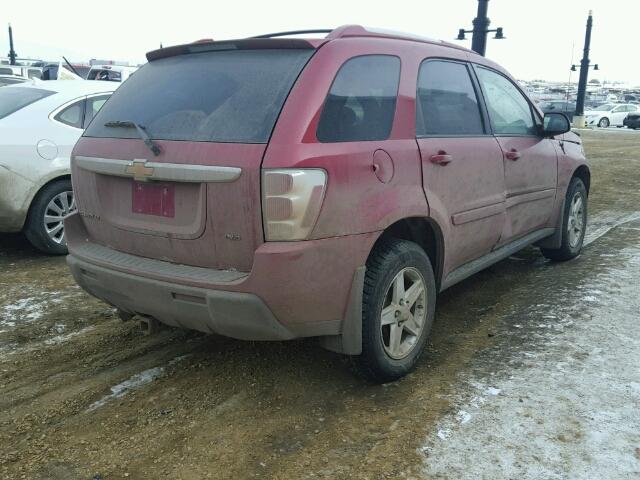 2CNDL73F566046064 - 2006 CHEVROLET EQUINOX LT MAROON photo 4