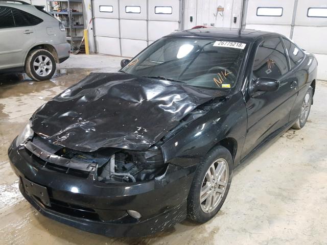 1G1JH12F737364831 - 2003 CHEVROLET CAVALIER L BLACK photo 2