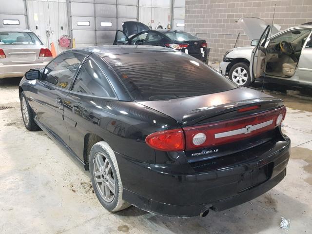 1G1JH12F737364831 - 2003 CHEVROLET CAVALIER L BLACK photo 3