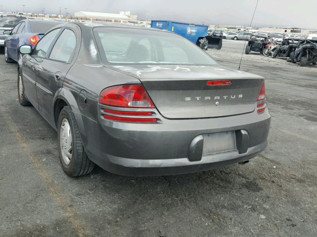 1B3AJ46U51N538038 - 2001 DODGE STRATUS SE GRAY photo 3