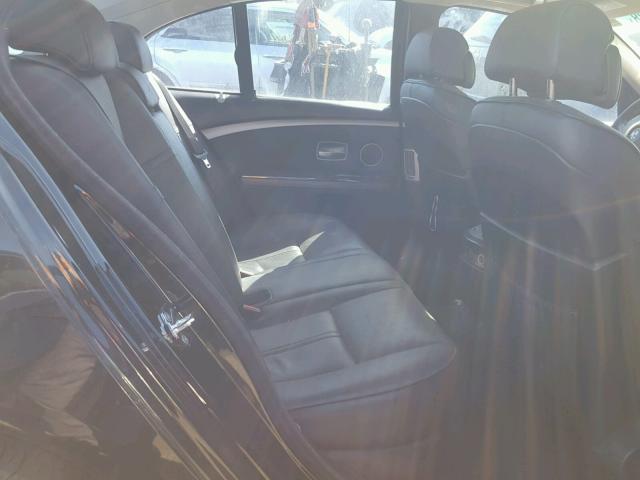 WBAHL835X6DT06640 - 2006 BMW 750 I BLACK photo 6