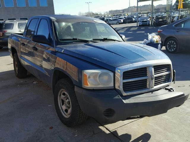 1D7HW28K96S557737 - 2006 DODGE DAKOTA QUA BLUE photo 1