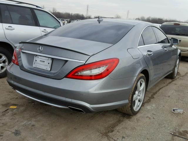 WDDLJ7DB4CA035899 - 2012 MERCEDES-BENZ CLS 550 GRAY photo 4