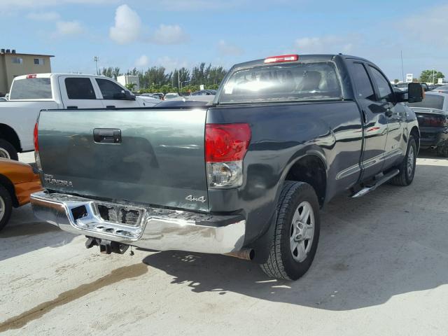 5TFCV54177X002442 - 2007 TOYOTA TUNDRA DOU GREEN photo 4