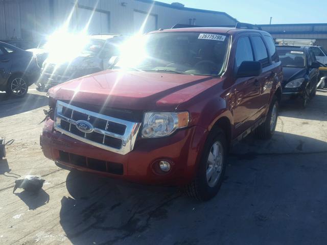 1FMCU03Z58KC91828 - 2008 FORD ESCAPE XLT RED photo 2