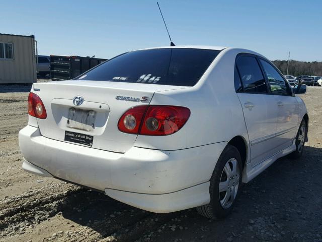 1NXBR32E55Z398956 - 2005 TOYOTA COROLLA CE WHITE photo 4