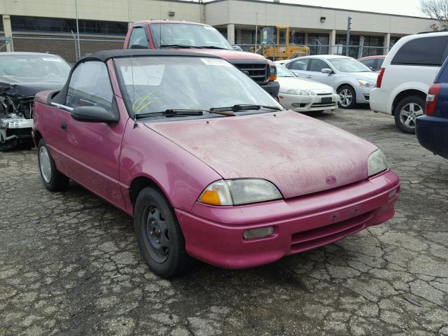 JG1MR3367PK208442 - 1993 GEO METRO LSI PINK photo 1