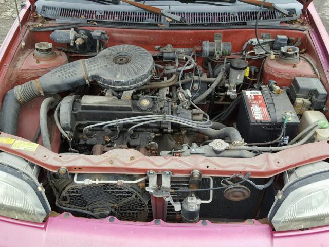 JG1MR3367PK208442 - 1993 GEO METRO LSI PINK photo 7