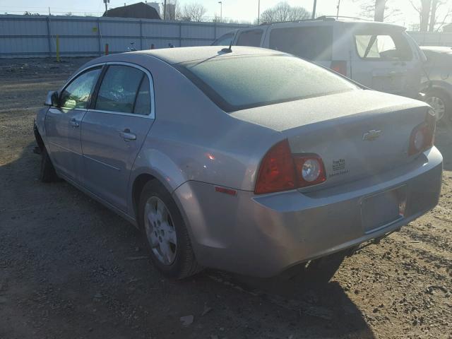 1G1ZG57B08F208193 - 2008 CHEVROLET MALIBU LS ვერცხლისფერი ფოტო 3