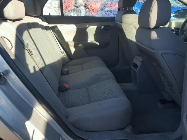 1G1ZG57B08F208193 - 2008 CHEVROLET MALIBU LS ვერცხლისფერი ფოტო 6