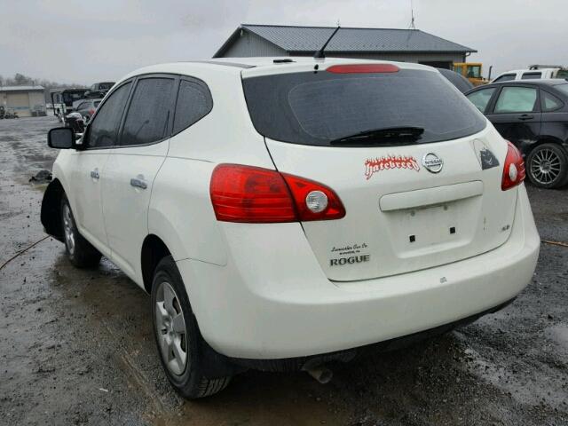 JN8AS5MVXAW102331 - 2010 NISSAN ROGUE S WHITE photo 3