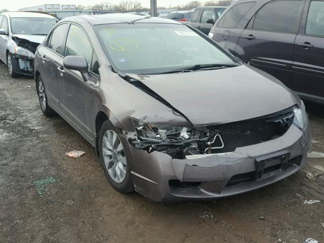 2HGFA16819H530983 - 2009 HONDA CIVIC EX BROWN photo 1