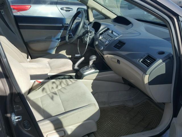 2HGFA16819H530983 - 2009 HONDA CIVIC EX ყავისფერი ფოტო 5