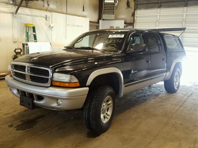 1D7HG48N93S369332 - 2003 DODGE DAKOTA QUA BLUE photo 2