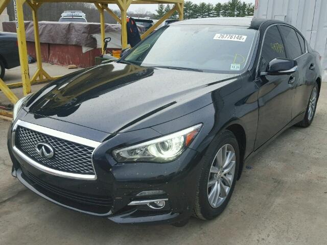 JN1BV7AR7EM706658 - 2014 INFINITI Q50 BASE BLACK photo 2