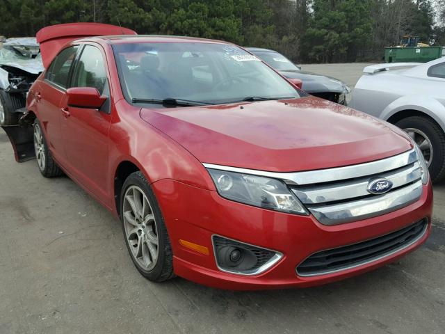 3FAHP0HA4CR229349 - 2012 FORD FUSION SE RED photo 1