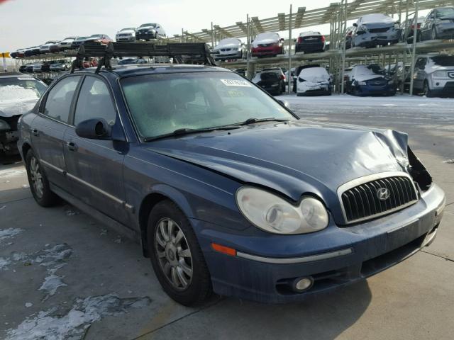 KMHWF35HX4A921730 - 2004 HYUNDAI SONATA GLS BLUE photo 1